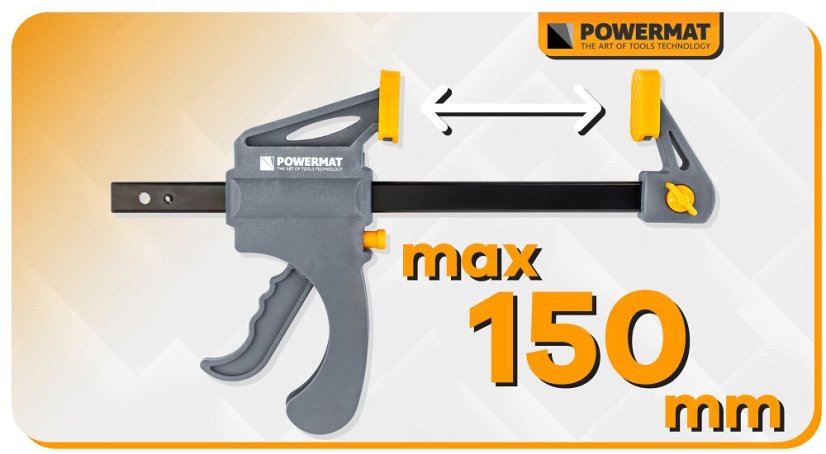 Clemă de tâmplărie cu prindere rapidă 150 x 60 mm