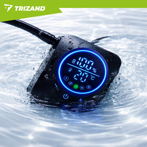 USB újratölthető hordozható kempingzuhany szivattyúval - 8000 mAh