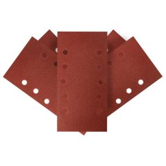Carta vetrata velcrata 115 x 230 mm, K120, 5 pezzi, con fori 54H005 GRAFIT