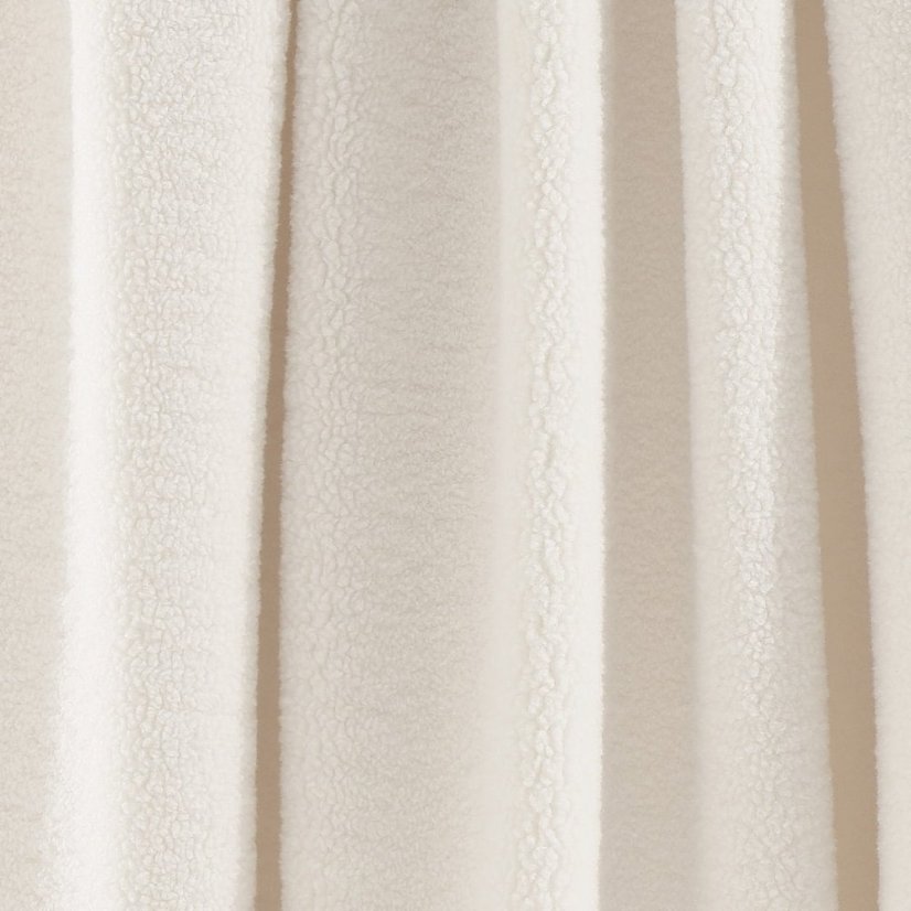 Moderná svetlo krémová Boucle deka 125 x 150 cm