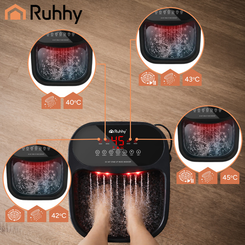 Masážní přístroj na nohy 550 W - hydromasáž s vyhříváním