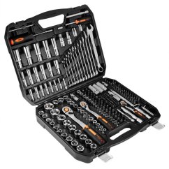 Nástrčkové kľúče 1/2", 3/8", 1/4", sada 219 ks, CrV 10-076 NEO