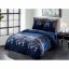 Modre mikro plišaste posteljne rjuhe z lovilcem sanj