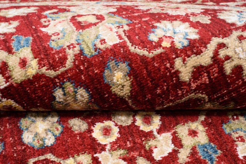 Кръгъл винтидж килим в червено - Размерът на килима: Šírka: 170 cm