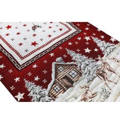 Božićni tapiserijski stolnjak Zimski krajolik