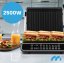 Elektrický kontaktní gril SM5000W-PRO s LED displejem - 2500 W