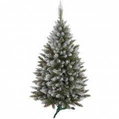 Hustý umelý vianočný stromček zasnežený smrek 150 cm