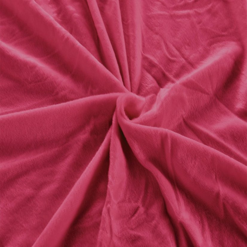 Hřejivé ložní prostěradlo z mikrovlákna - tmavě růžové