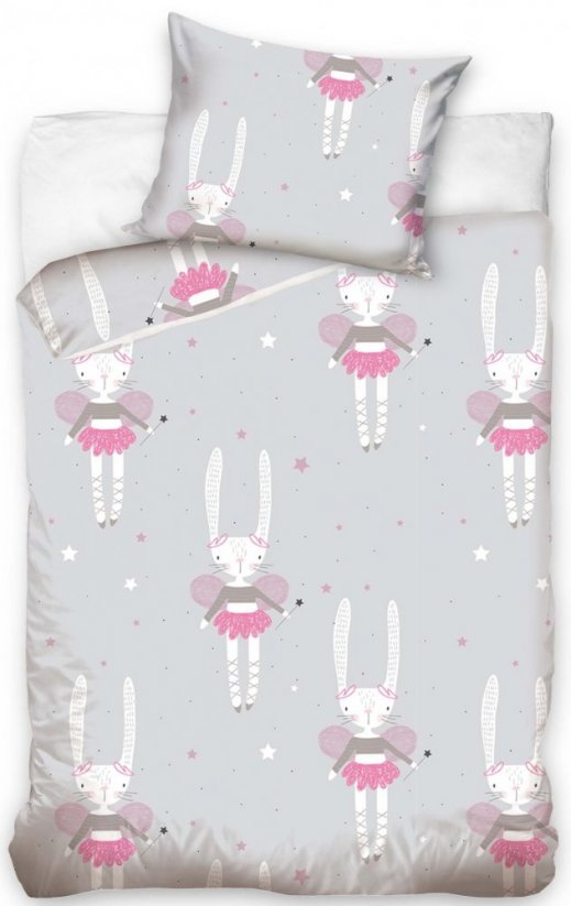 Detské bavlnené posteľné obliečky čarovné zajačiky