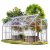 Polycarbonat-Gewächshaus 380 cm x 190 cm x 195 cm - 7,22m2