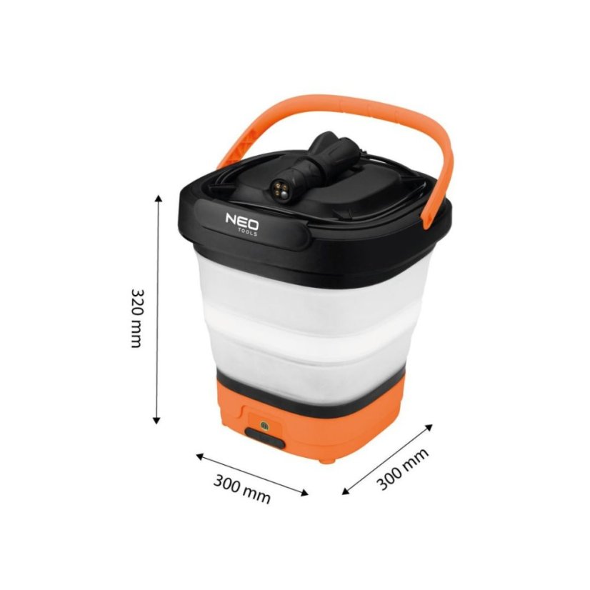 Акумулаторна миялна машина под налягане NEO TOOLS 12 V със сгъваема кофа с обем 12 литра