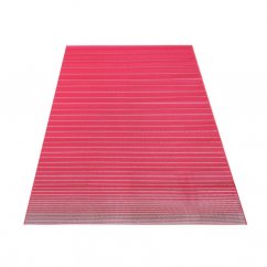 Jednostranný koberec na terasu v červenej farbe