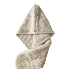Ručnik, turban za kosu bež 65 x 25 cm