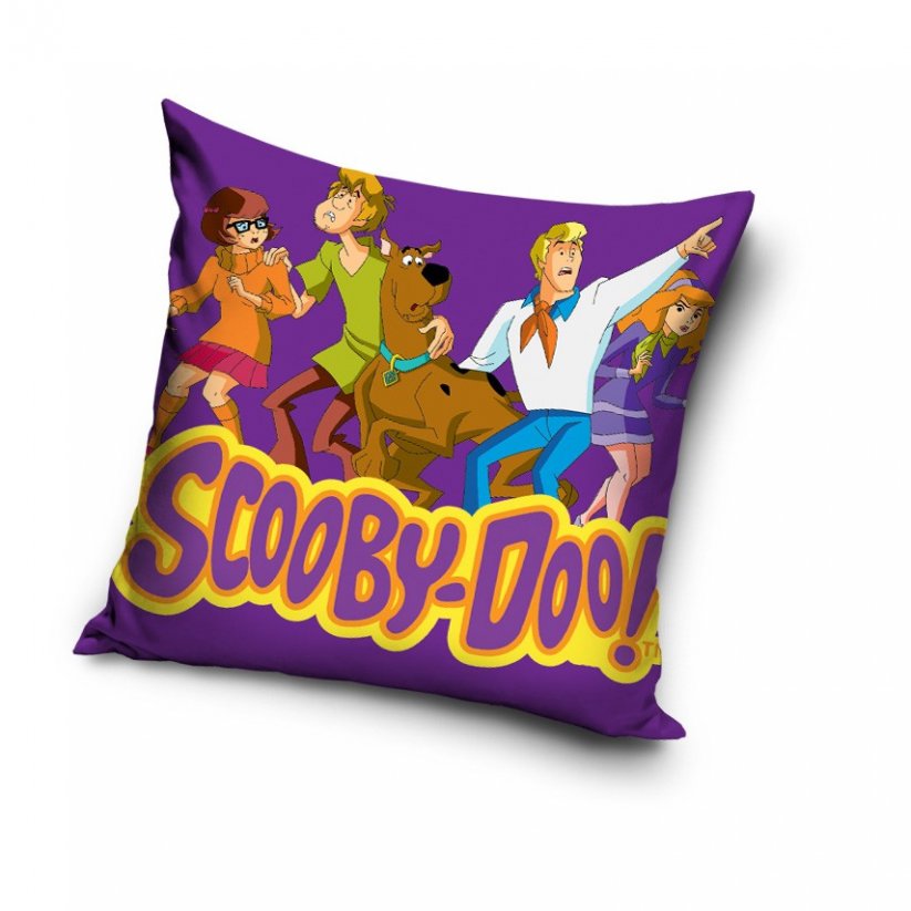Fialový dětský polštář Scooby Doo