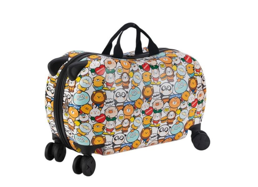 Gyerek 2in1 kerekes bőrönd állat motívummal