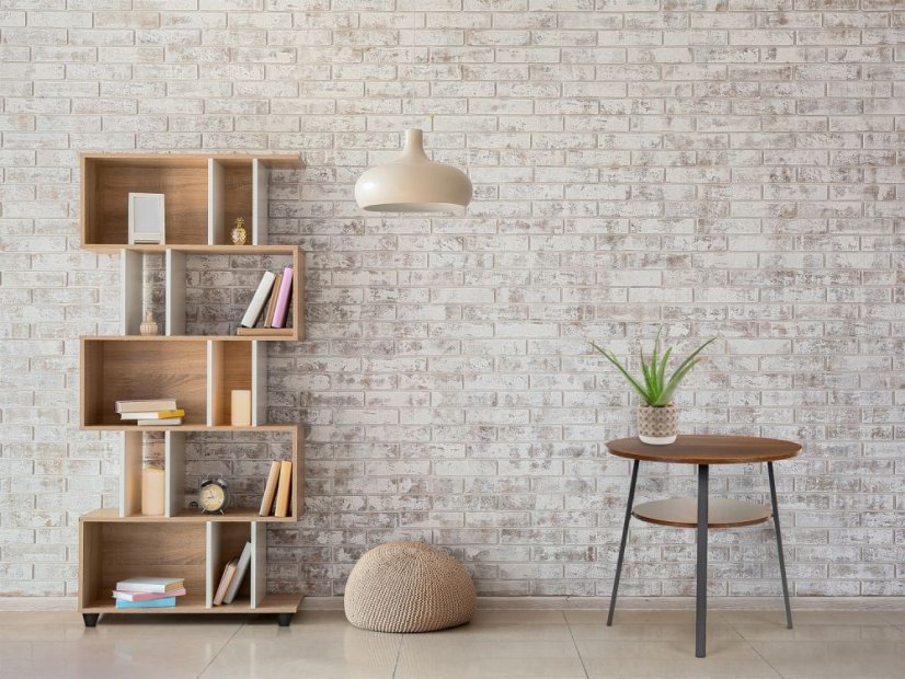 Konferenčný stolík LOFT – kovová konštrukcia, drevený dekor