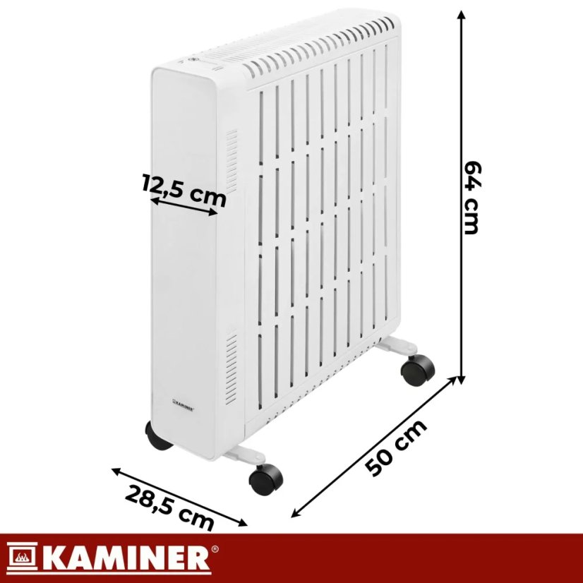 KAMINER ARVELL uljni radijator od 2500 W s Wi-Fi-jem – bijeli