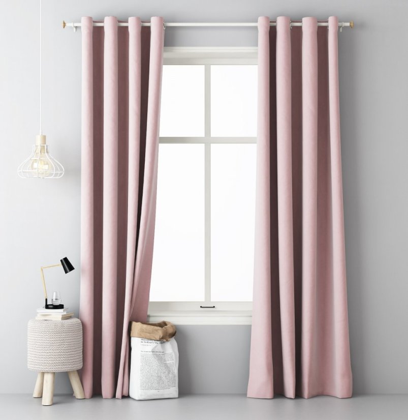 Tenda monocolore rosa cipria 140 x 250 cm Tenda monocolore rosa cipria 140 x 250 cm