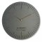 Nástěnné hodiny ze dřeva v šedé barvě NATURAL 50cm