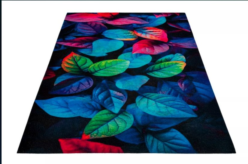 Protišmyková rohožka pred dvere PRINT - farebné listy