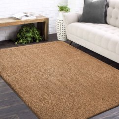 Shaggy koberec s vysokým vlasem světle hnědý