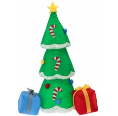 Aufblasbarer Weihnachtsbaum mit LED-Beleuchtung 180 cm