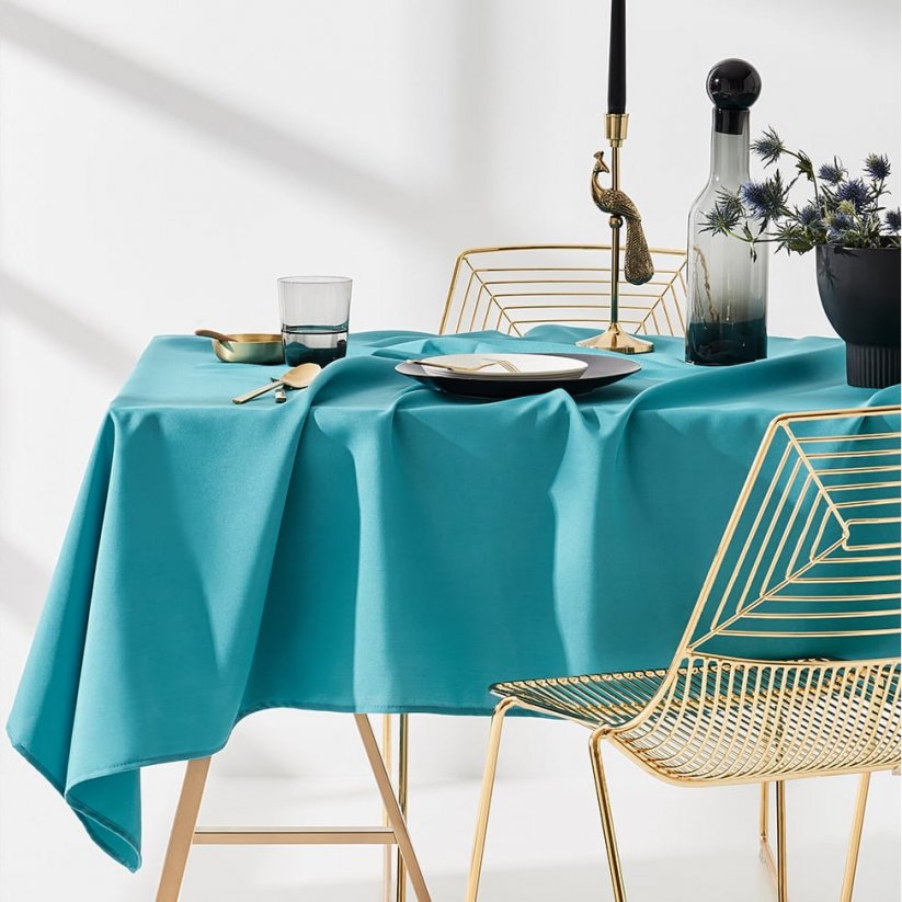 Obrus na stôl v modrej farbe 140 x 300 cm 
