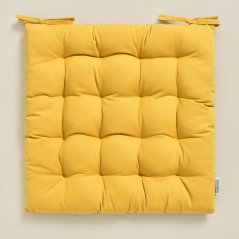 Premium Yellow Cotton Chair Kissen