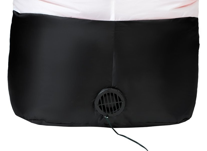 Veľký červený nafukovací mikuláš s LED osvetlením 180 cm