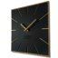 Brillante, schwarze, schlichte Wanduhr für modernes Interieur, 40cm