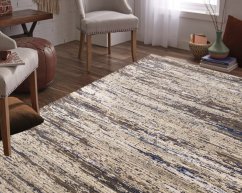 Многоцветен непреходен килим с модерен дизайн