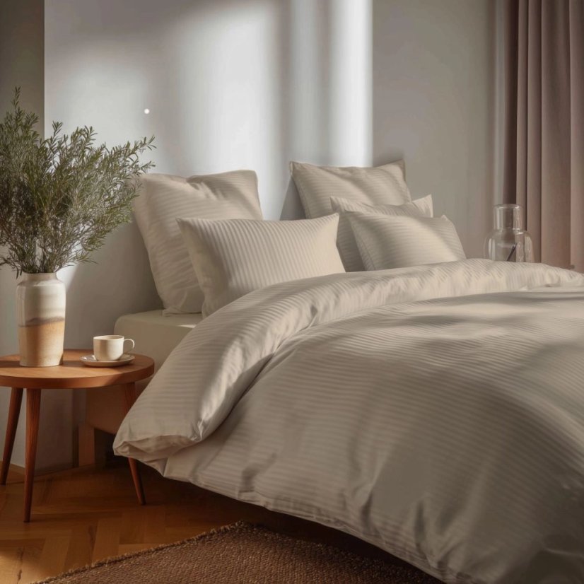 Luxus damaszt ágynemű - bézs