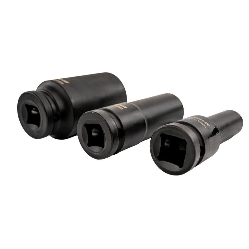 Sada rázových uťahovákov HEX 1/2" 10–38 mm 20 ks