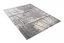 Beige-grauer Designteppich mit abstraktem Muster 