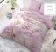 Luxuriöse lila Baumwollbettwäsche mit Aufschrift 200 x 200 cm