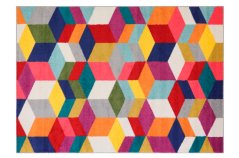 Stilvoller Teppich mit geometrischem Muster SALSA