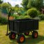 Gartenwagen auf aufblasbaren Rädern 220 l / 350 kg