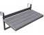 Tavolo da balcone sospeso per ringhiera 80 x 40 cm - pieghevole, regolabile