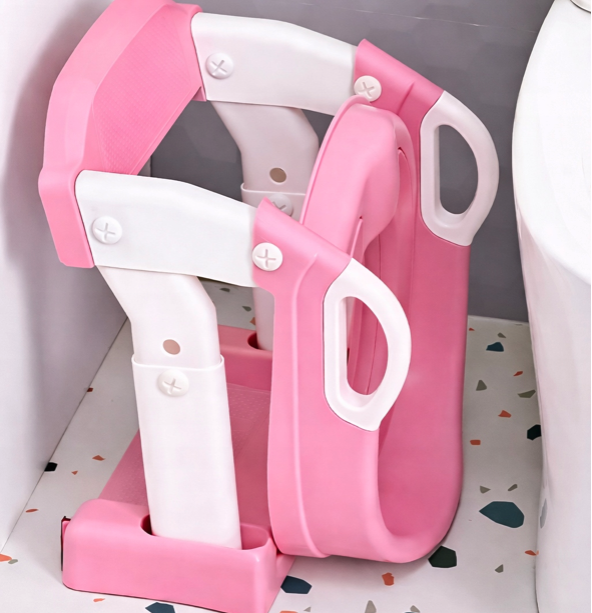 Gyermek WC csökkentő 3in1 - bili, WC-ülőke és csúszásmentes lépcsőfok