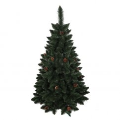 Albero di Natale di lusso in pino con pigne 150 cm