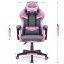Геймърски стол HC-1004 сиво-розов