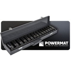 Set di prese a percussione HEX 1/2" 10-38 mm 20 pz.