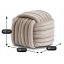 Pouf tricotat din catifea MAGMA - diverse modele de culori