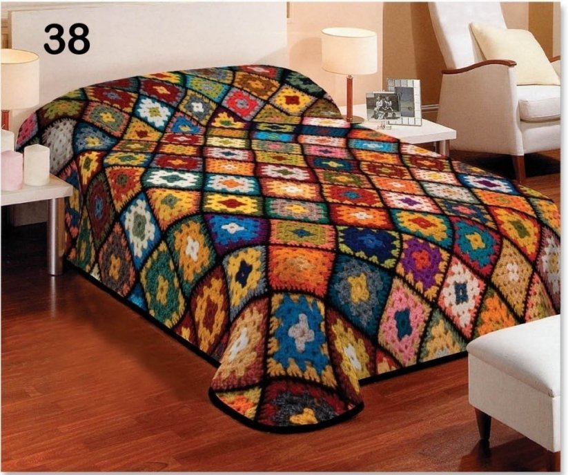 Denní barevná deka na postel pro děti