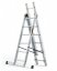 Viacúčelový hliníkový rebrík, 3 x 6 priečok a nosnosť 150 kg