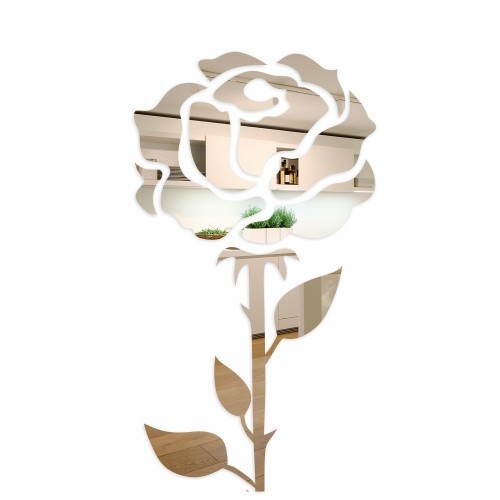 Aszimmetrikus dekoratív tükör rózsa