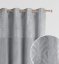 Perdea design gri blackout cu cercuri argintii 140 × 250 cm