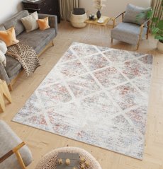 Vintage-Teppich mit einfachem Muster