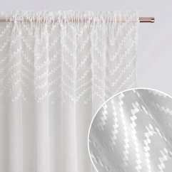 Záclona s jemným vzorom na riasiacu pásku 140 x 250 cm