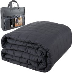 Graue sensorische Beschwerungsdecke 10 kg 200x220 cm - deutlich besserer Schlaf
